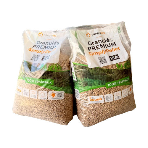 Granulés de bois Premium SimplyPELLET - 65 sacs 975kg