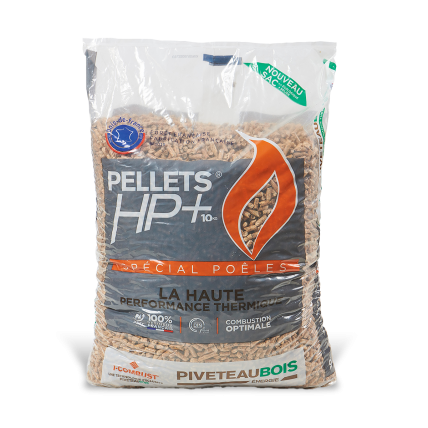 Granulés de bois HP+ Piveteau - Palette 104 sacs de 10kg