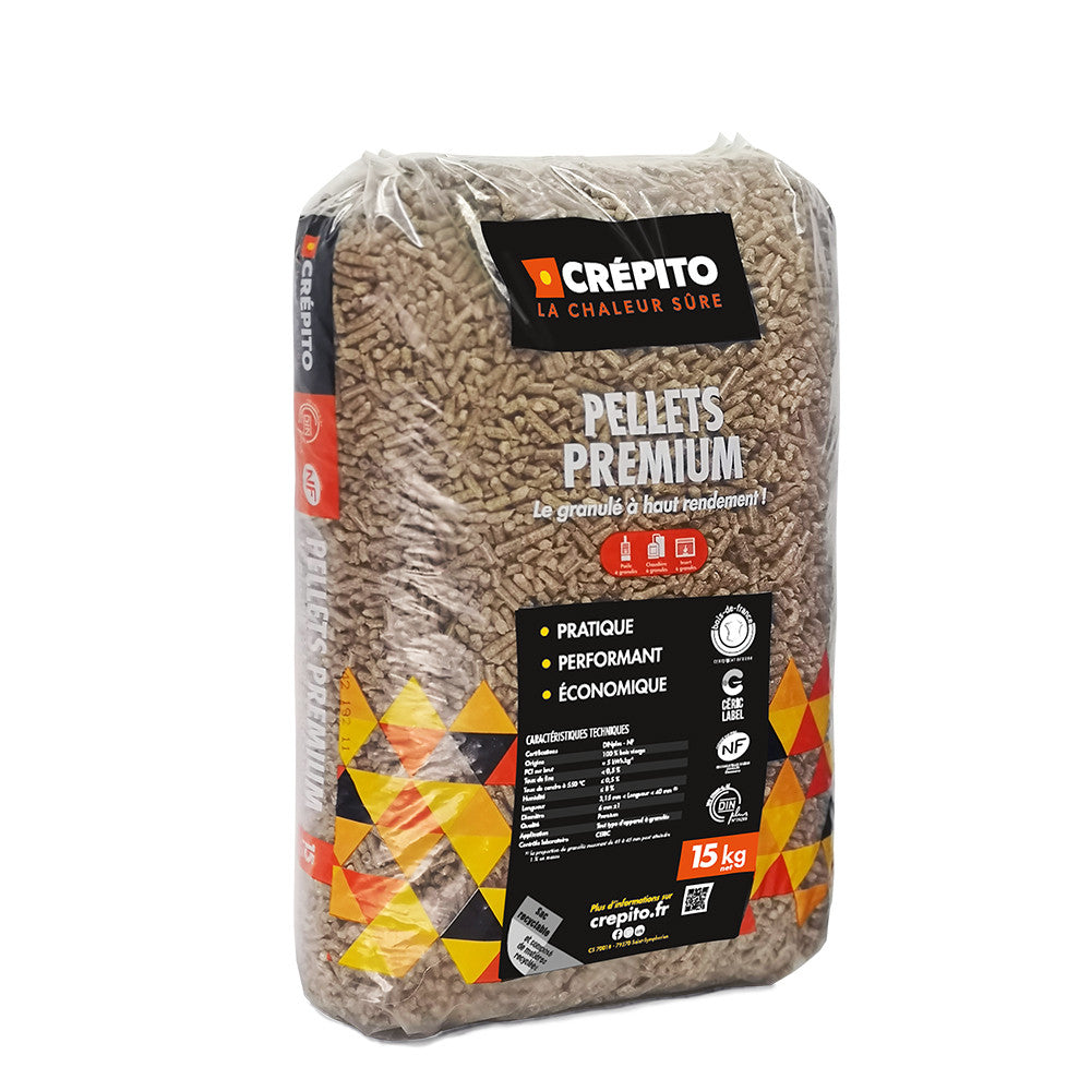 Granulés bois Crépito - Palette 72 sacs de 15 kg